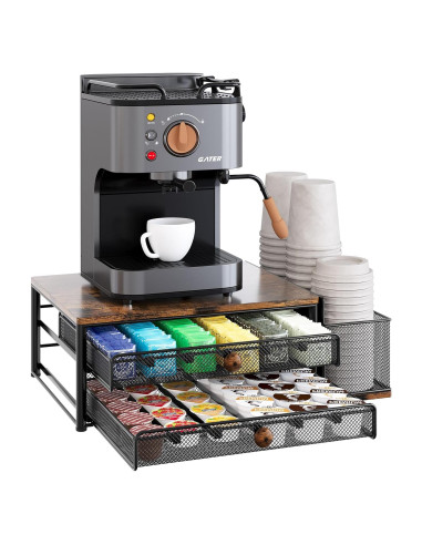 Soporte para K Cup TQVAI - Organizador de 60 Cápsulas Negro