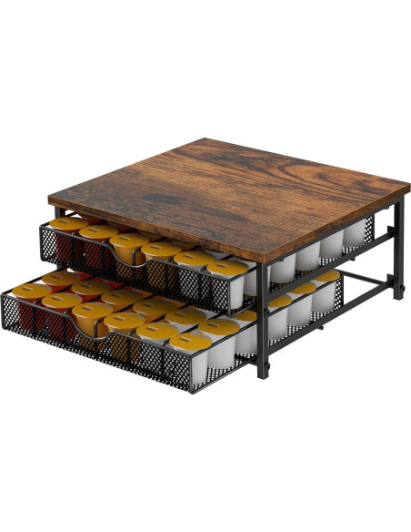 Soporte Organizador para 72 Cápsulas de Café BTY - Negro Soporte Organizador para 72 Cápsulas de Café BTY - Negro