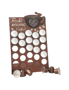 Soporte de cápsulas de café de madera K Cup - Organizador 25 tazas