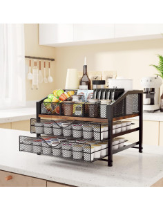 Organizador de Bar de Café Homsorout - Estación de Encimera 2