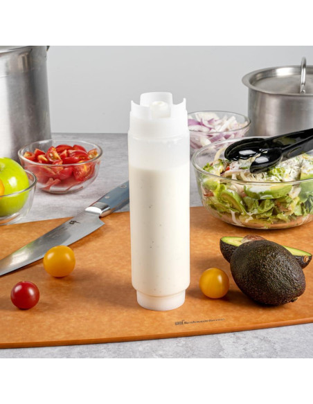 Botella Squeeze 16oz Restaurantware Plástico Transparente Botella Squeeze 16oz Restaurantware Plástico Transparente