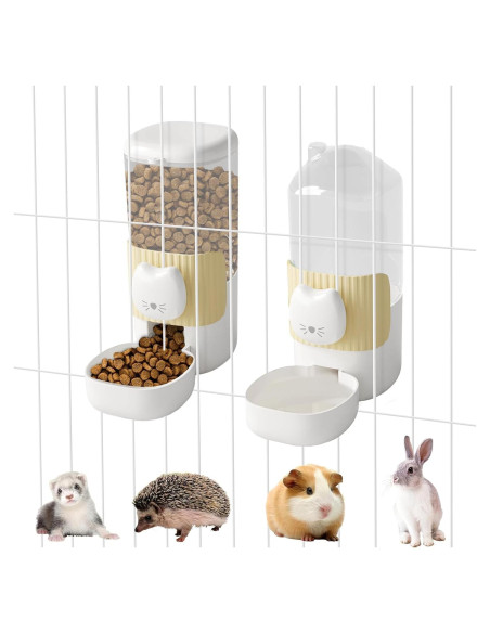 Comedero Automático y Dispensador de Agua SUPERPAWS para Conejos Comedero Automático y Dispensador de Agua SUPERPAWS para Conejos