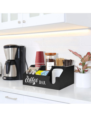 Organizador de Bar de Café Uipame - Soporte de Cápsulas y Tazas