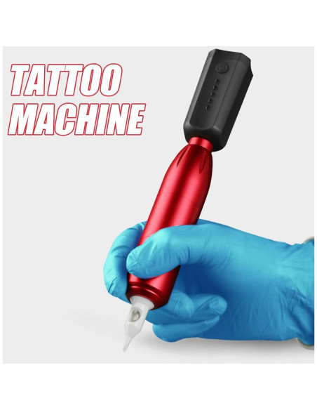 Kit de Tatuaje Nazzor Inalámbrico con 2 Baterías y 20 Agujas Kit de Tatuaje Nazzor Inalámbrico con 2 Baterías y 20 Agujas