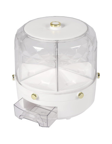 Dispensador de Granos Rotatable 360 6 Compartimentos FVSCGJMWP
