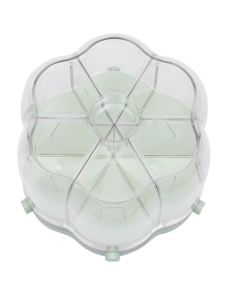 Dispensador de Arroz Rotatorio 360 6 Compartimentos Blanco Dispensador de Arroz Rotatorio 360 6 Compartimentos Blanco