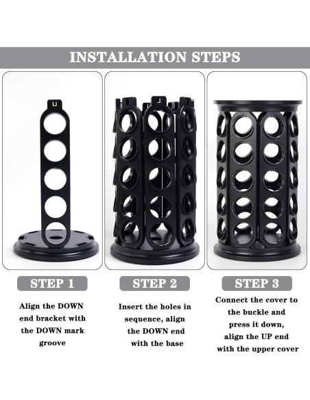 Soporte para cápsulas de café K JMBTLUS, 40 unidades, negro Soporte para cápsulas de café K JMBTLUS, 40 unidades, negro