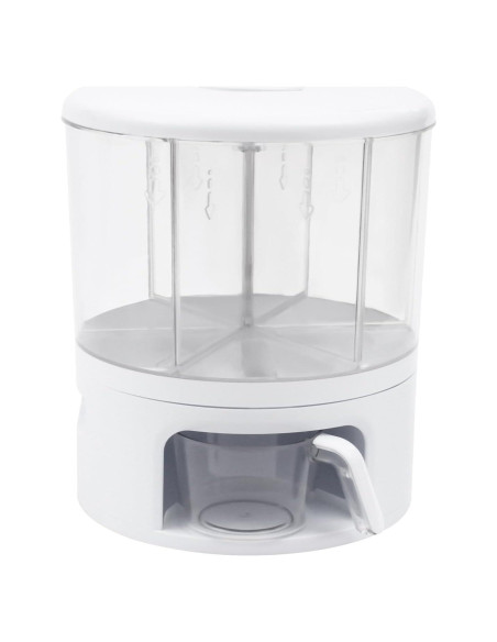 Dispensador de Granos Rotatorio 360 POIOKLJRE 11kg Blanco Dispensador de Granos Rotatorio 360 POIOKLJRE 11kg Blanco