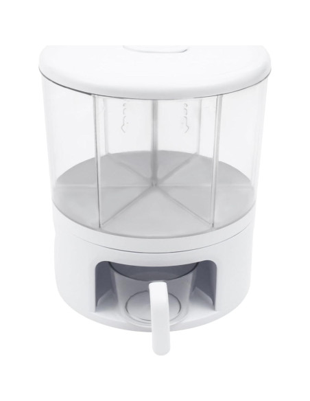 Dispensador de Granos Rotatorio 360 POIOKLJRE 11kg Blanco Dispensador de Granos Rotatorio 360 POIOKLJRE 11kg Blanco