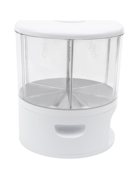 Dispensador de Granos Rotatorio 360 POIOKLJRE 11kg Blanco Dispensador de Granos Rotatorio 360 POIOKLJRE 11kg Blanco