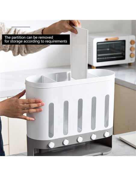 Dispensador de Alimentos Secos Fetcoi 10L Montaje en Pared Dispensador de Alimentos Secos Fetcoi 10L Montaje en Pared