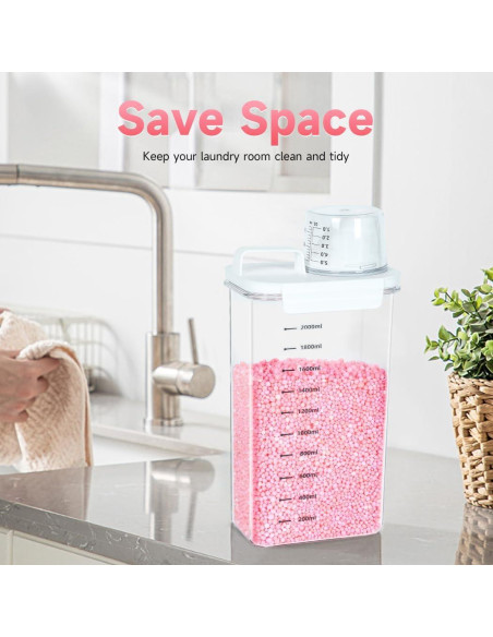 Dispensador de Detergente para Ropa Tokokimo - 2 Paquetes, 1.53L Dispensador de Detergente para Ropa Tokokimo - 2 Paquetes, 1.53L