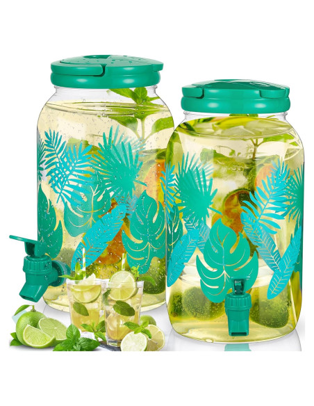 Dispensador de Bebidas de Plástico Norme 2 Pcs 3.78L con Grifo Dispensador de Bebidas de Plástico Norme 2 Pcs 3.78L con Grifo