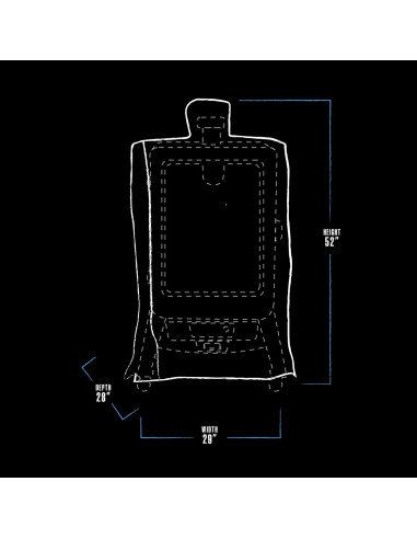 Cubierta para Ahumador Vertical Pit Boss 5-Series Negra