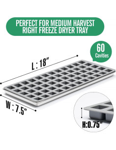 Moldes de Silicona Angadona para Deshidratadora Harvest Right 2