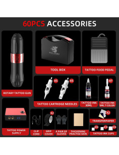 Kit de Tatuaje Solong EK129A para Principiantes con Estuche 2