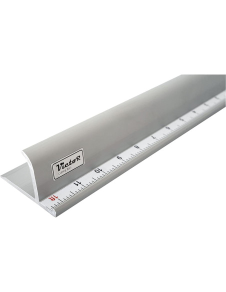 Regla de Corte de Aluminio Victor 61 cm con Bisel de Protección Regla de Corte de Aluminio Victor 61 cm con Bisel de Protección