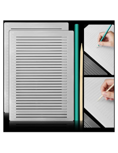 Plantilla de Escritura Fainne con Regla y Lápiz 2B - 4 Piezas