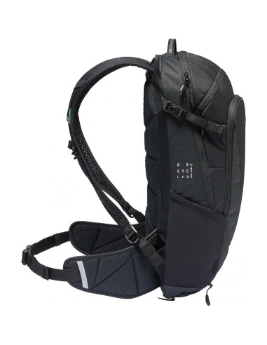 Mochila técnica VAUDE Moab 15L Negra unisex con cubierta lluvia