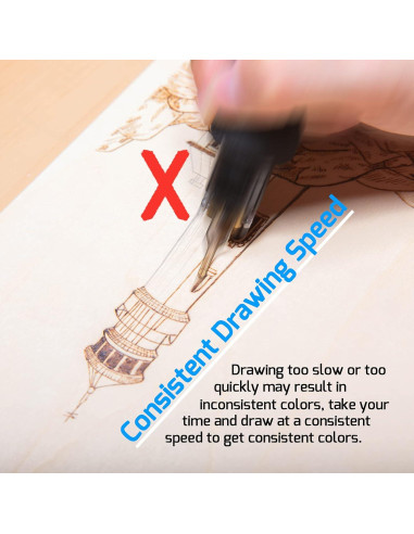 Kit de Quema de Madera WEP 939D-II 86-en-1 con 51 Puntas