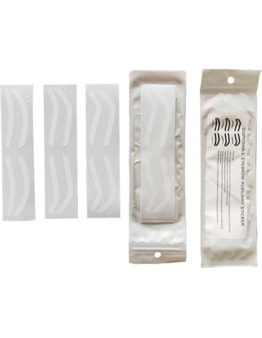 Plantilla de Stencil Desechable para Cejas - 6 Pares - Genérico