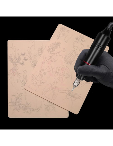 Piel de Práctica de Tatuaje Rosa TgoBeauty 1pc Silicona 1.5mm Piel de Práctica de Tatuaje Rosa TgoBeauty 1pc Silicona 1.5mm