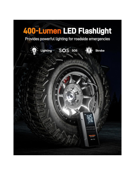 Cámara Dash 3 Canales 4K WOLFBOX X5 + Arrancador 3000A Cámara Dash 3 Canales 4K WOLFBOX X5 + Arrancador 3000A