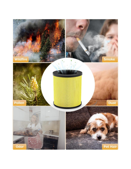Filtro HEPA para Purificador de Aire VEWIOR B-D02U para Mascotas Filtro HEPA para Purificador de Aire VEWIOR B-D02U para Mascotas
