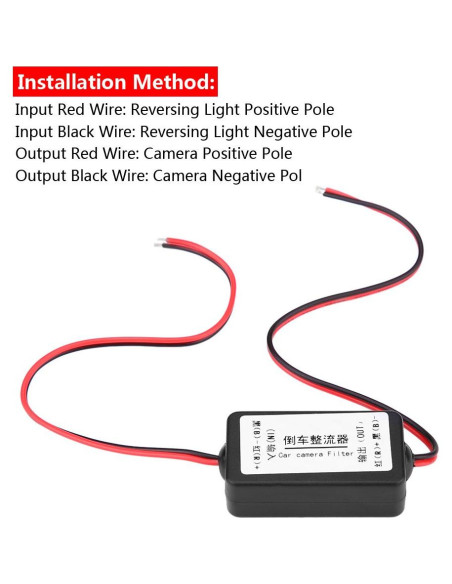 Rectificador de Vista Trasera Keenso 12V DC para Coche Rectificador de Vista Trasera Keenso 12V DC para Coche