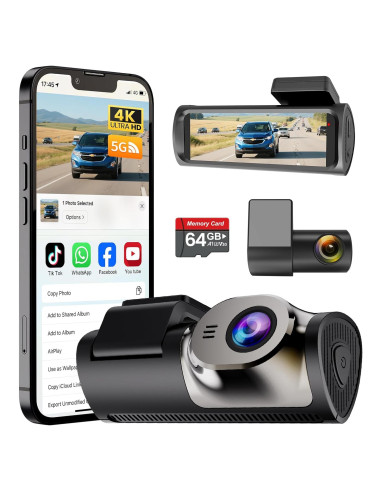 Cámara Dash 4K Delantera y 1080P Trasera DAQICHENG