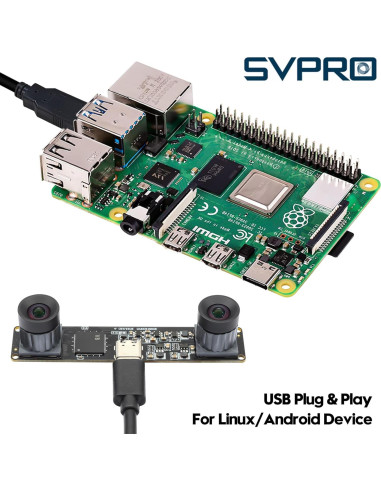Cámara USB Dual SVPRO 1200P 60fps para Grabación Rápida
