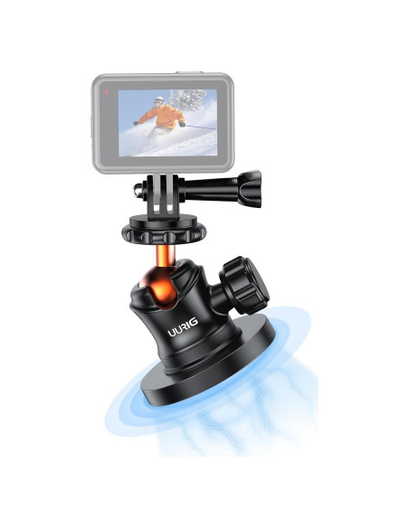 Soporte Magnético UURIG BH-04 para Cámara GoPro 360 Ajustable Soporte Magnético UURIG BH-04 para Cámara GoPro 360 Ajustable