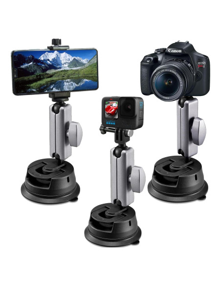 Soporte Universal para Coche Suptig, Ventosa 360 para Smartphones y Cámaras Soporte Universal para Coche Suptig, Ventosa 360 para Smartphones y Cámaras