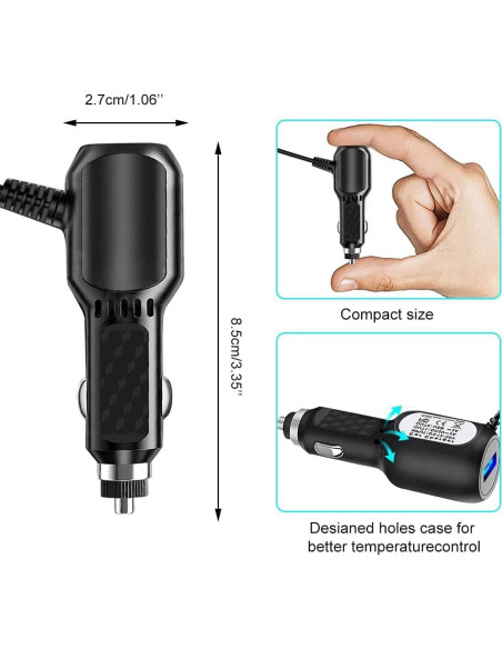 Cable de Carga Mini USB ATYFUER para Dash Cam y GPS 3.5m Cable de Carga Mini USB ATYFUER para Dash Cam y GPS 3.5m