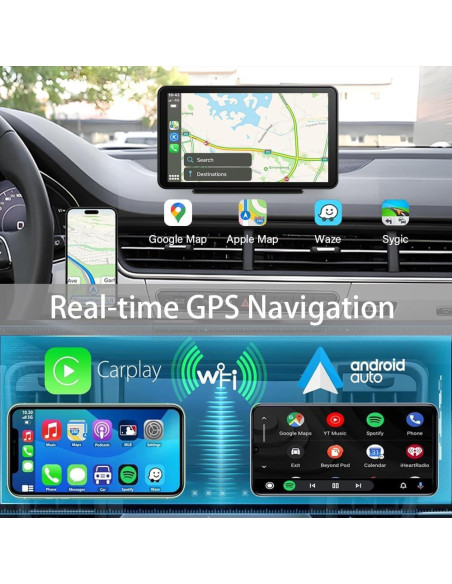Pantalla Carplay Inalámbrica Antika 7" con GPS y Cámara Pantalla Carplay Inalámbrica Antika 7" con GPS y Cámara