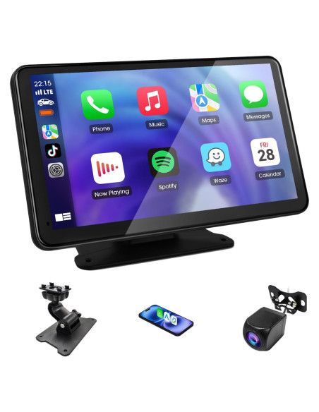 Estéreo de Coche Inalámbrico Haudio 7" con CarPlay y GPS Estéreo de Coche Inalámbrico Haudio 7" con CarPlay y GPS