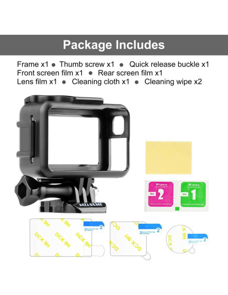Funda de Marco YALLSAME para DJI Osmo Action 1 - Carcasa Protectora Funda de Marco YALLSAME para DJI Osmo Action 1 - Carcasa Protectora