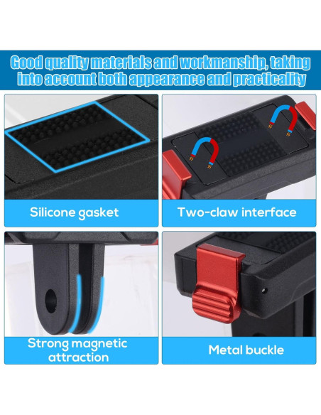 Soporte Magnético BOXOB para Cámara DJI Osmo Action 5 Pro/4/3 Soporte Magnético BOXOB para Cámara DJI Osmo Action 5 Pro/4/3