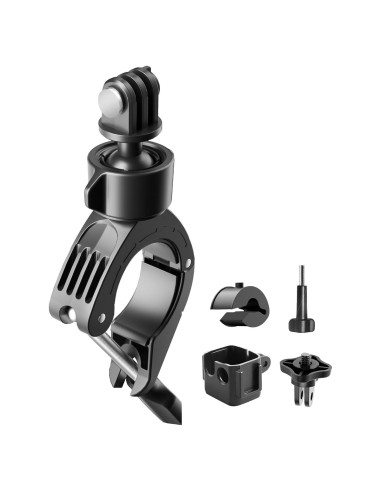 Soporte de Manillar para Motocicleta KOQEIEY 360 Compatible con GoPro e Insta360