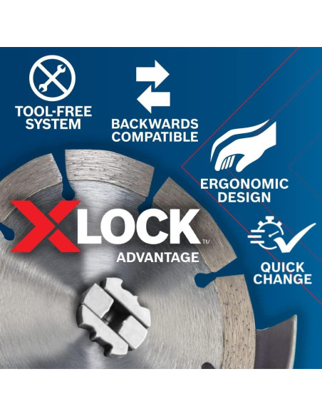 Amoladora Angular Bosch GWX13-60PD 6" X-LOCK 13A Amoladora Angular Bosch GWX13-60PD 6" X-LOCK 13A