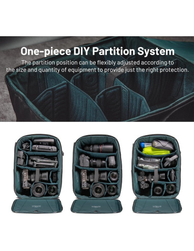 Mochila para cámara PGYTECH OneMo Lite 22L negra DSLR y dron