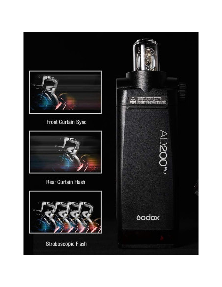 Flash Estroboscópico Godox AD200 Pro para Cámara Sony 200W TTL Flash Estroboscópico Godox AD200 Pro para Cámara Sony 200W TTL