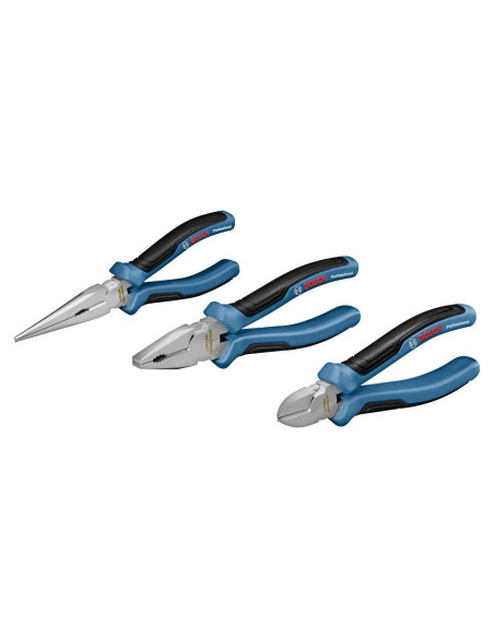 Juego de Alicates 3 Piezas Bosch Profesional Acero Juego de Alicates 3 Piezas Bosch Profesional Acero