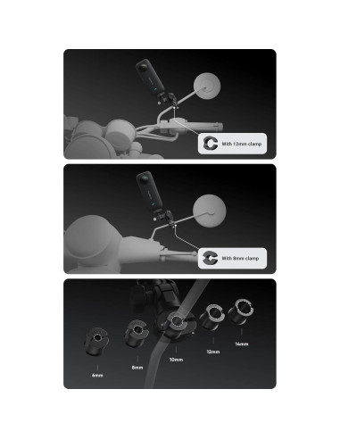 Soporte de Espejo Retrovisor Insta360 para Cámaras de Acción
