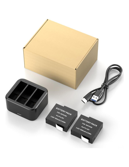 Batería de Reemplazo 360 Ace Pro 1800mAh con Cargador Triple Batería de Reemplazo 360 Ace Pro 1800mAh con Cargador Triple