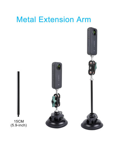 Soporte de Ventosa PellKing para Cámara y Teléfono - Ajustable