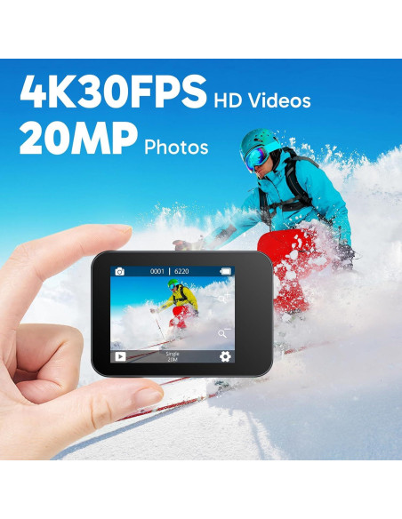 Cámara de Acción AKASO V50X 4K 30fps WiFi EIS Pantalla Táctil Cámara de Acción AKASO V50X 4K 30fps WiFi EIS Pantalla Táctil
