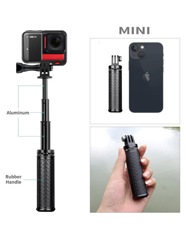 Selfie Stick Extensible SOONSUN para GoPro y Cámaras de Acción
