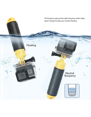 Mango Flotante Impermeable SOONSUN para GoPro y Cámaras de Acción