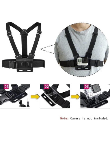 Arnés de Pecho Ajustable AngelReally para GoPro Hero 7 6 5